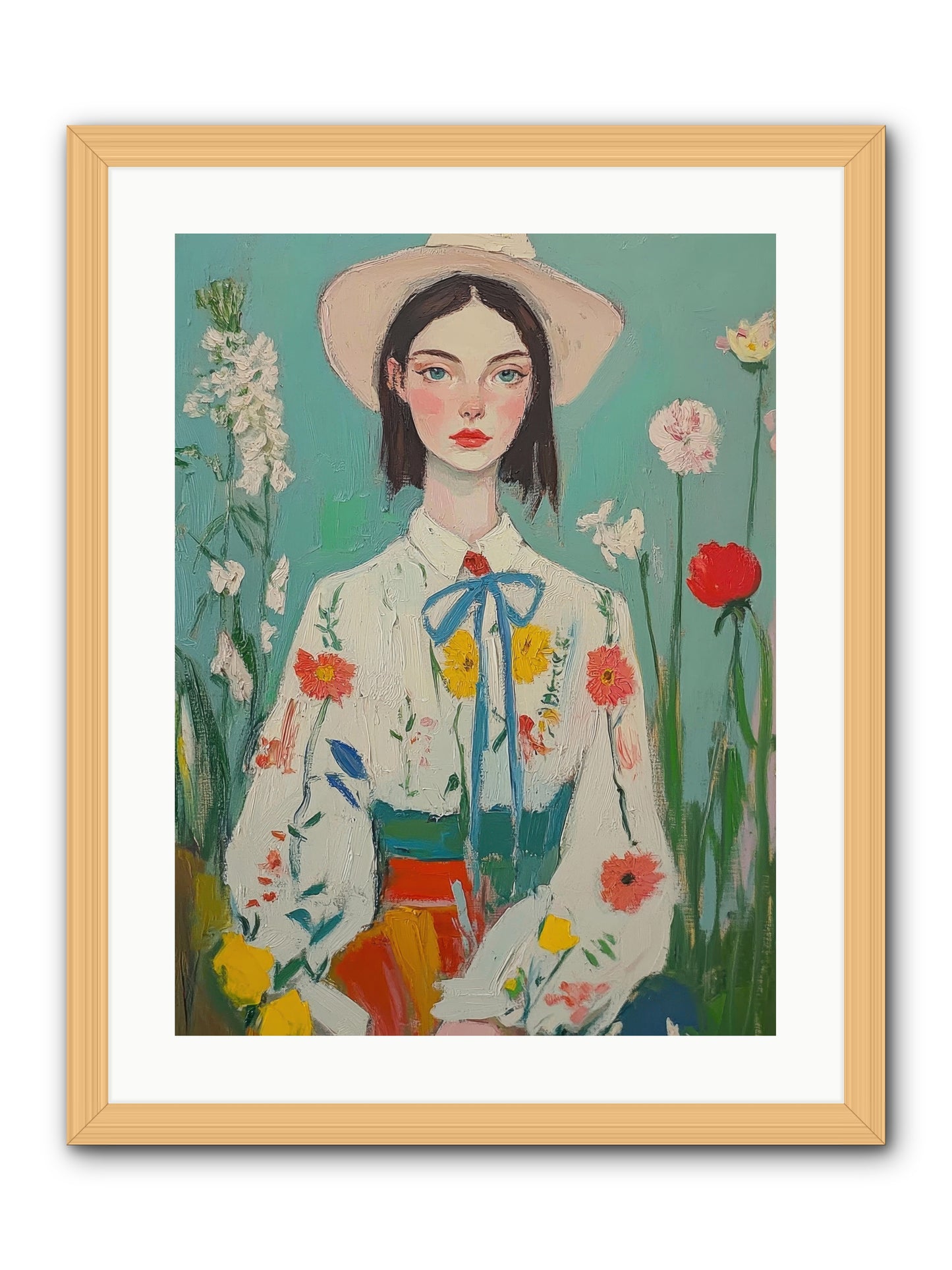 Terracotta Wind -- Framed Print - Natural 18x24