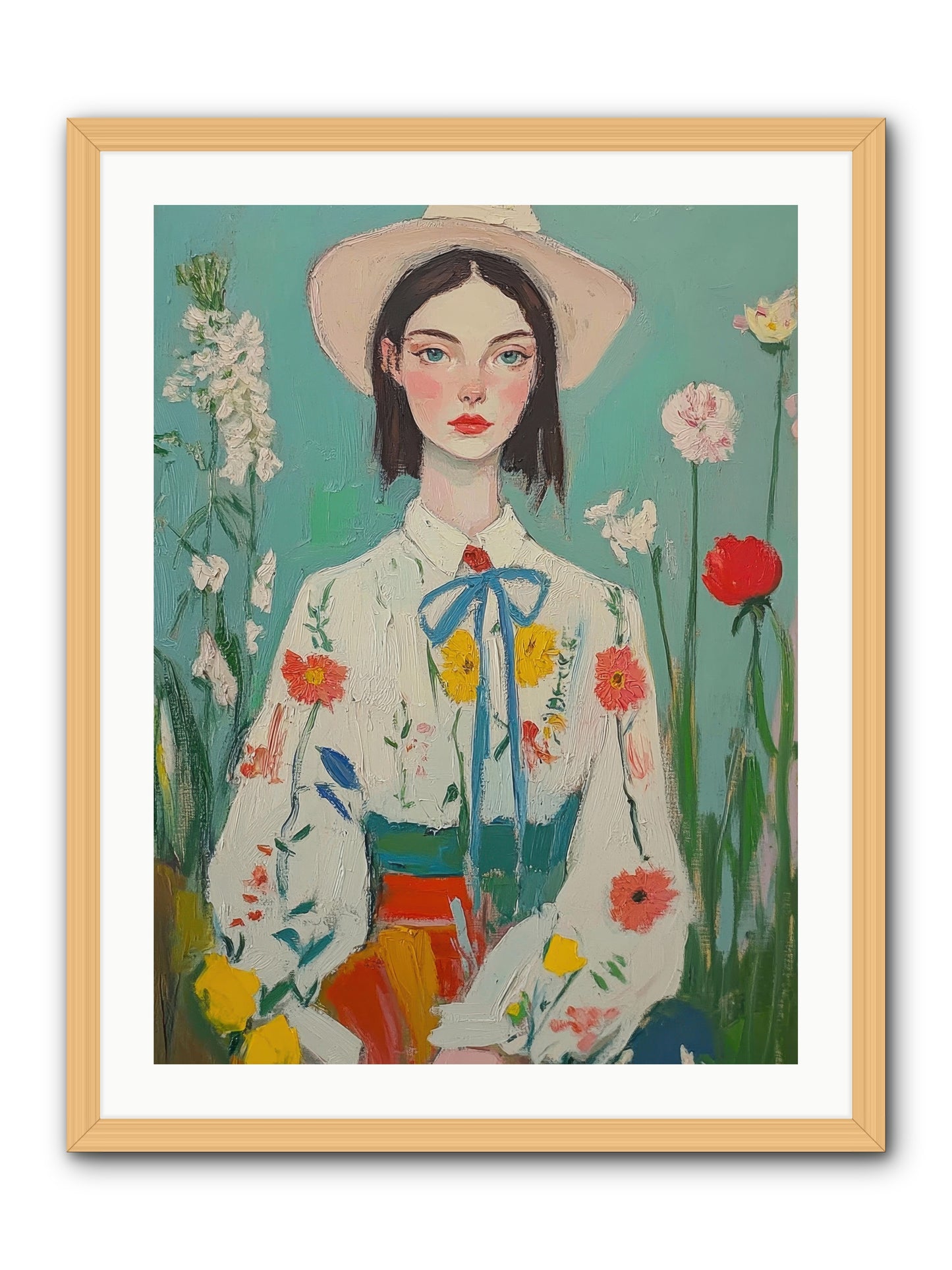 Terracotta Wind -- Framed Print - Natural 24x32