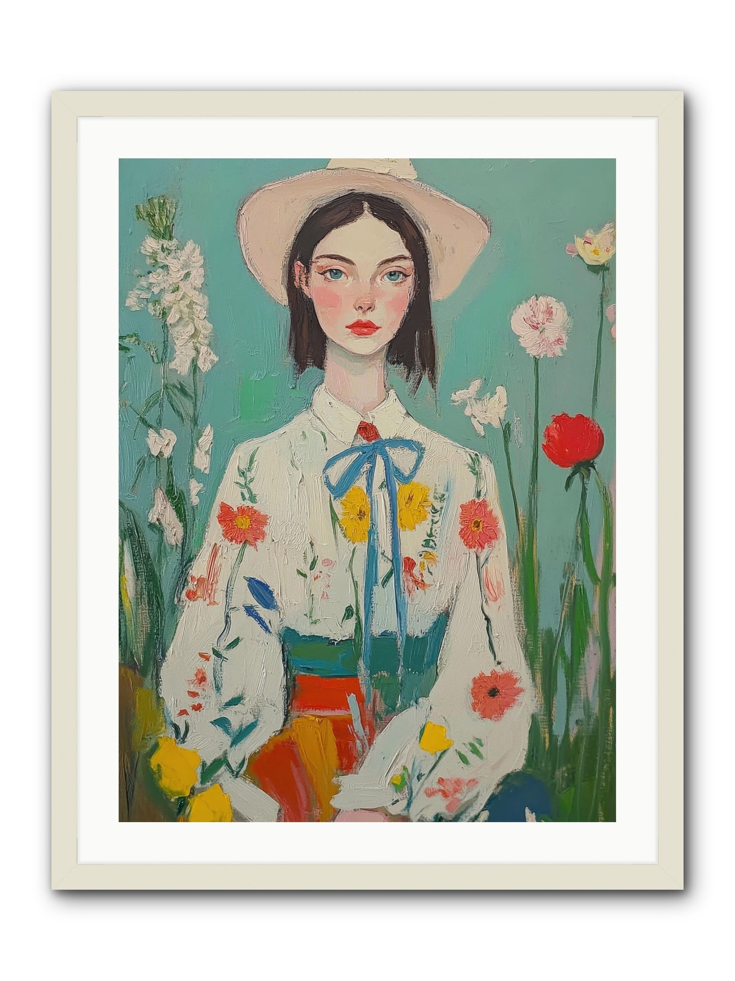 Terracotta Wind -- Framed Print - White 24x32