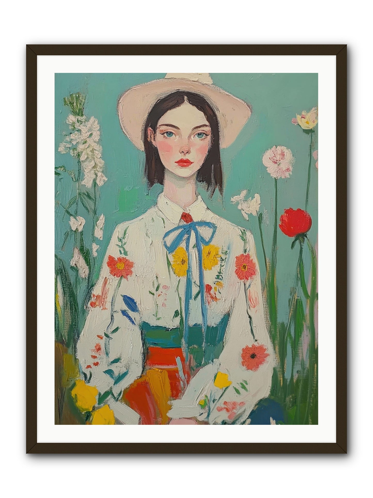 Terracotta Wind -- Framed Print - Black 30x40