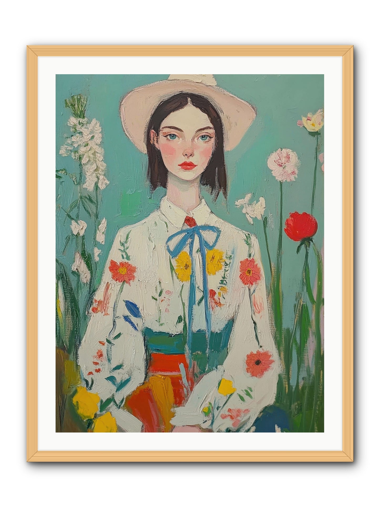 Terracotta Wind -- Framed Print - Natural 30x40