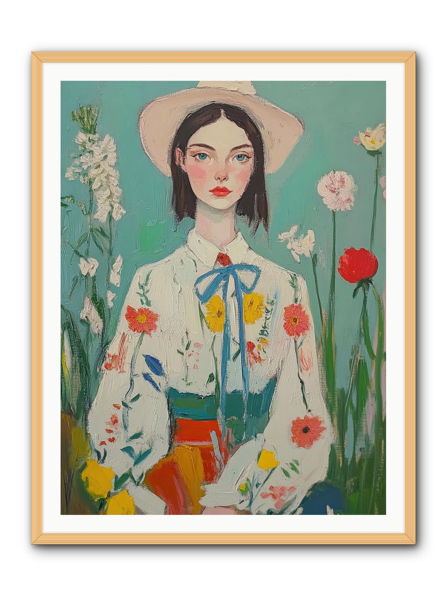 Terracotta Wind -- Framed Print - Natural 36x48