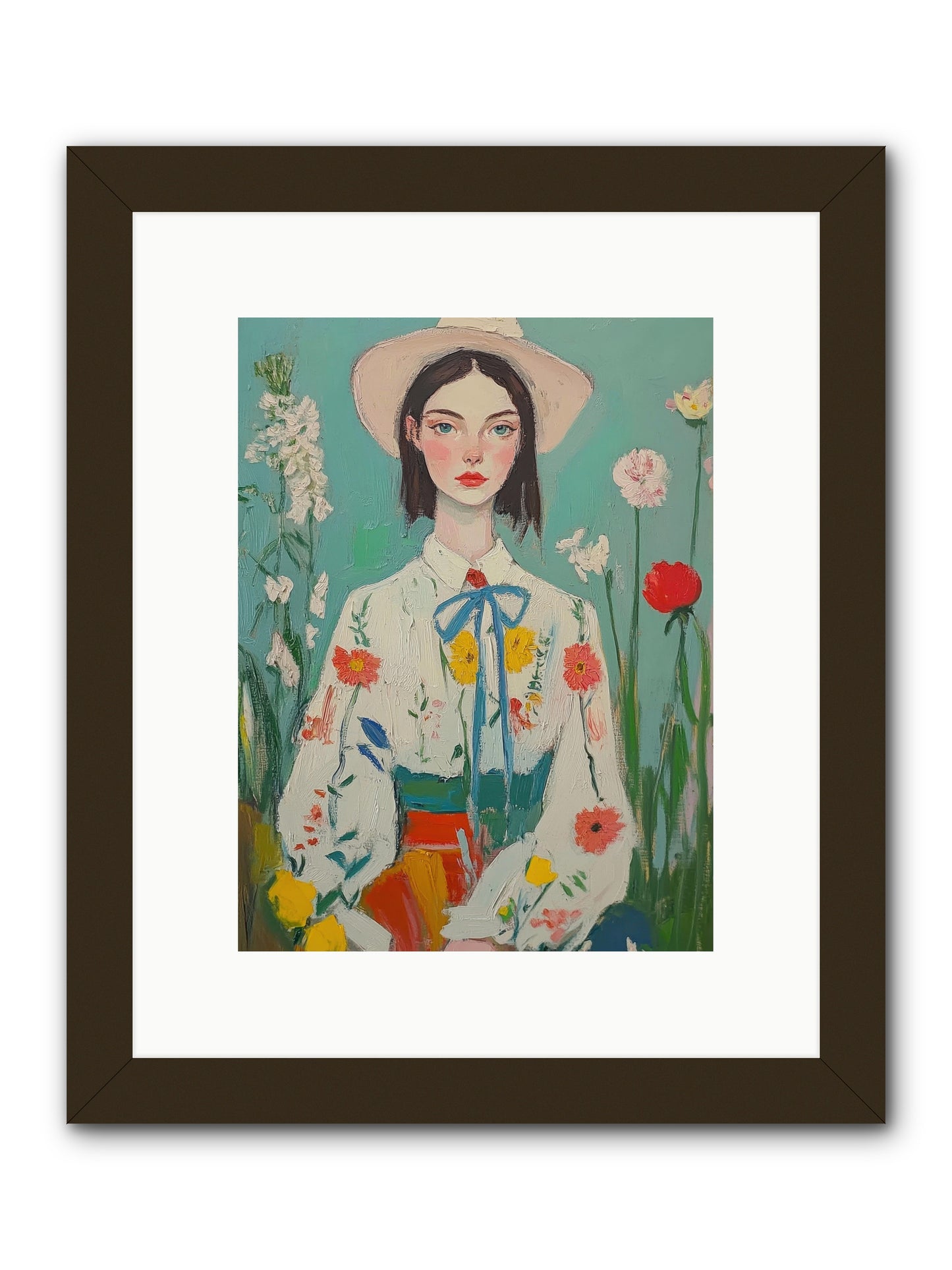 Terracotta Wind -- Framed Print - Black 9x12