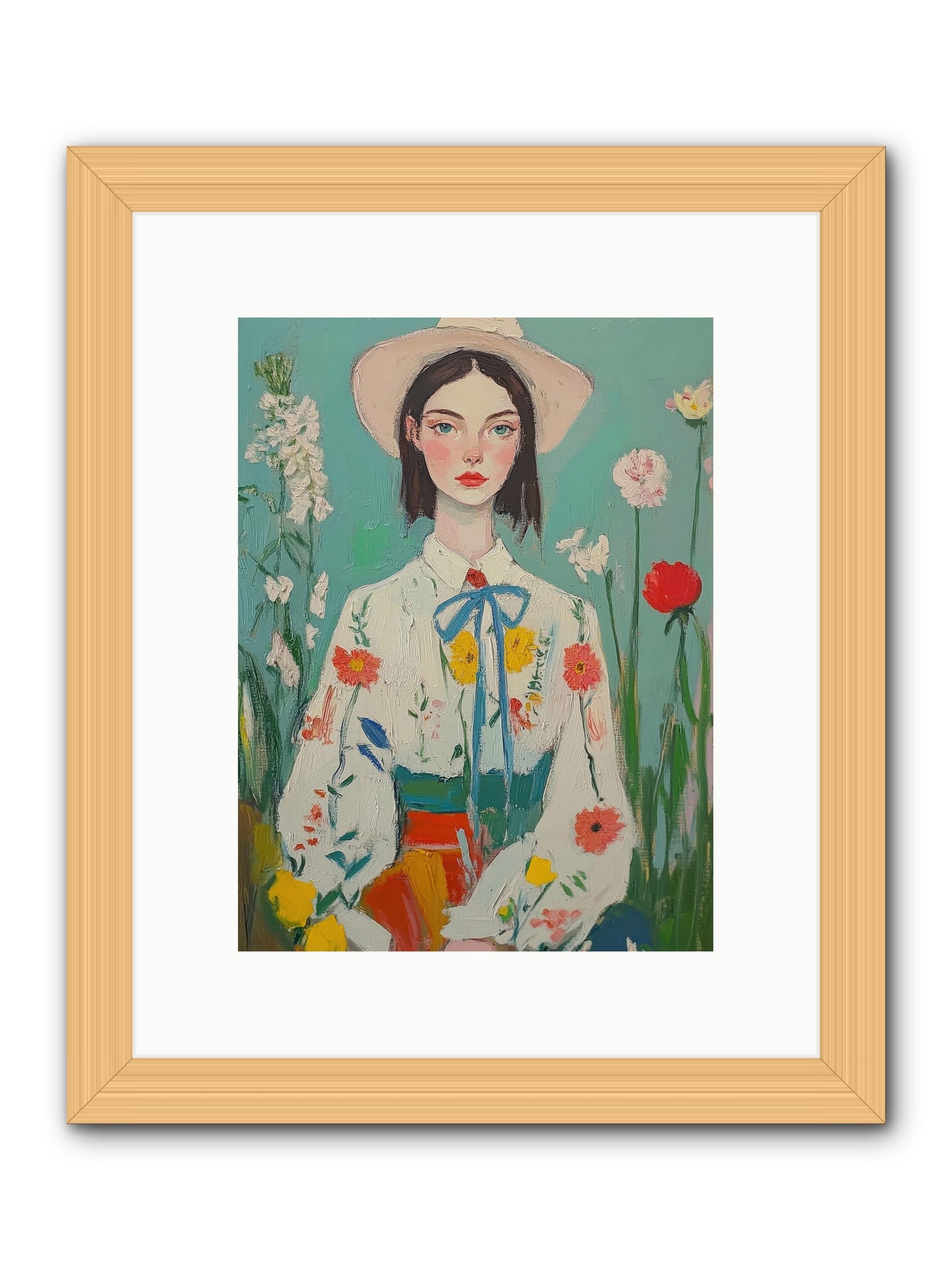 Terracotta Wind -- Framed Print - Natural 9x12