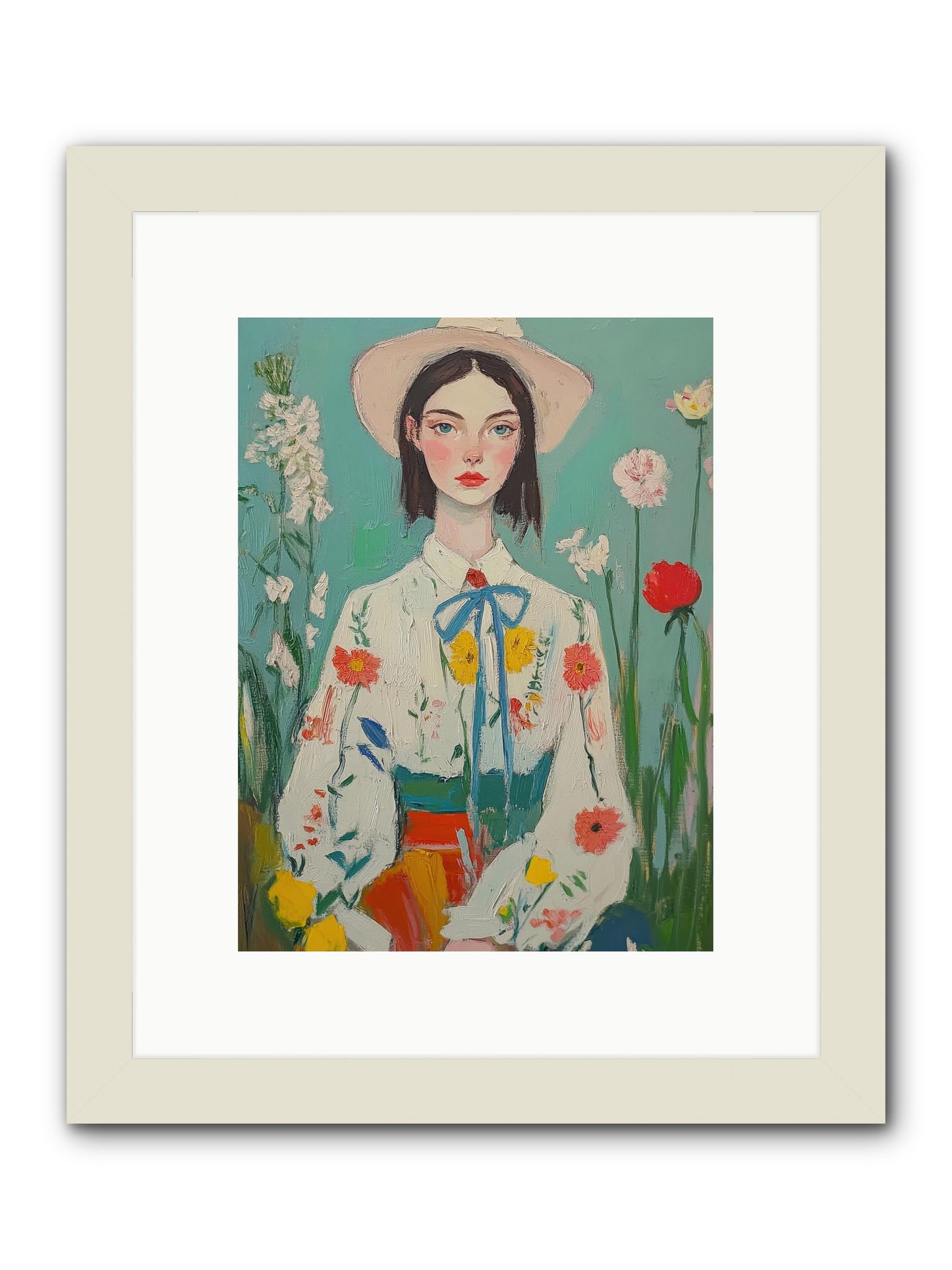 Terracotta Wind -- Framed Print - White 9x12