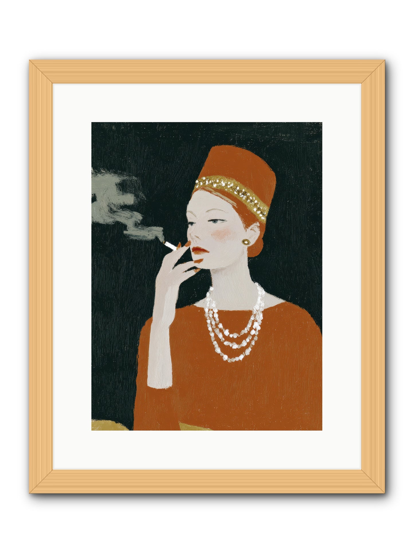 The Abundance She Commanded -- Framed Print - Natural 12x16