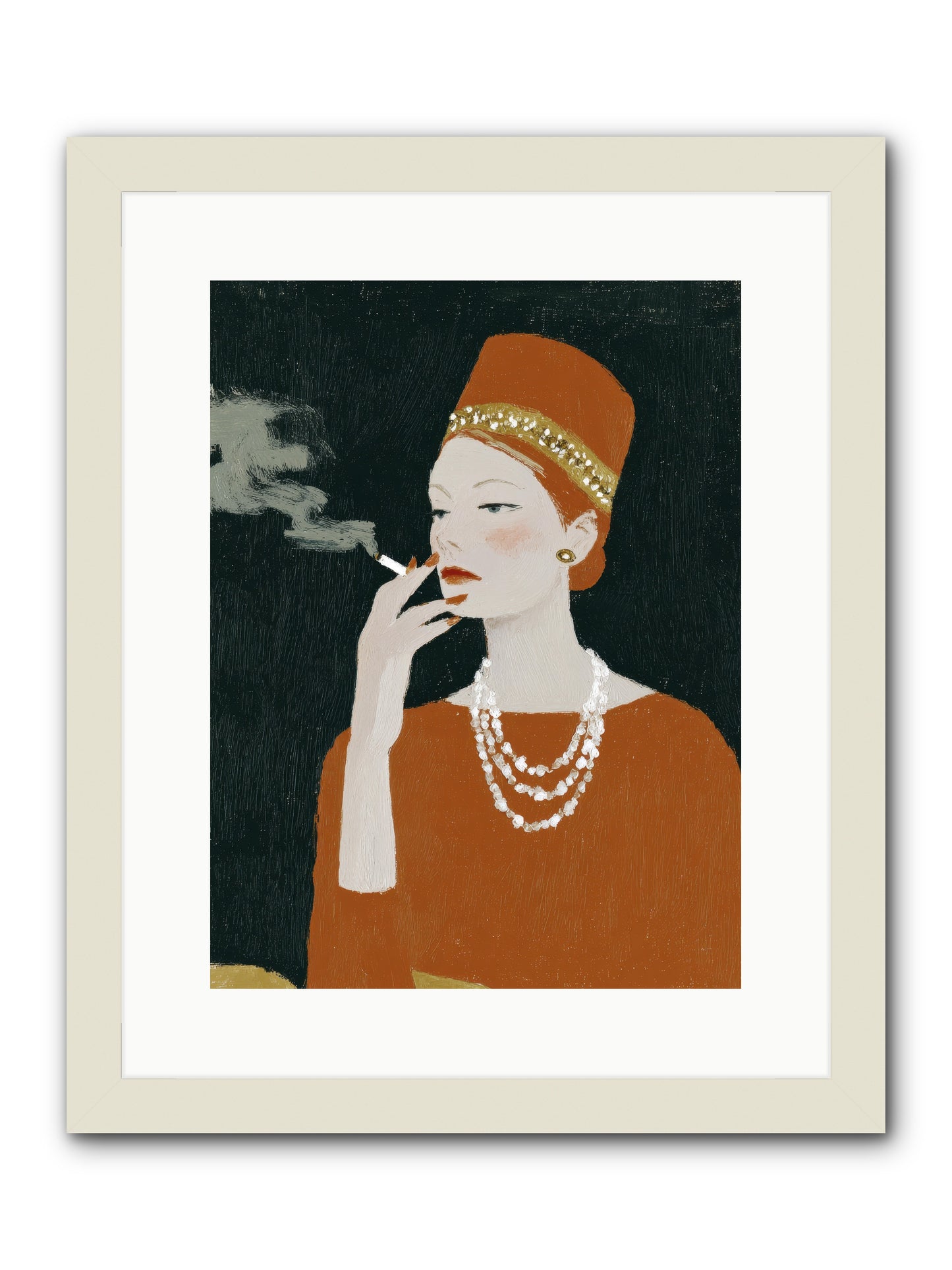 The Abundance She Commanded -- Framed Print - White 12x16