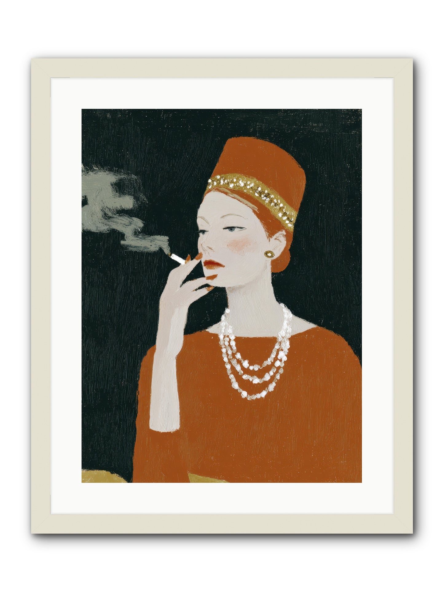 The Abundance She Commanded -- Framed Print - White 18x24