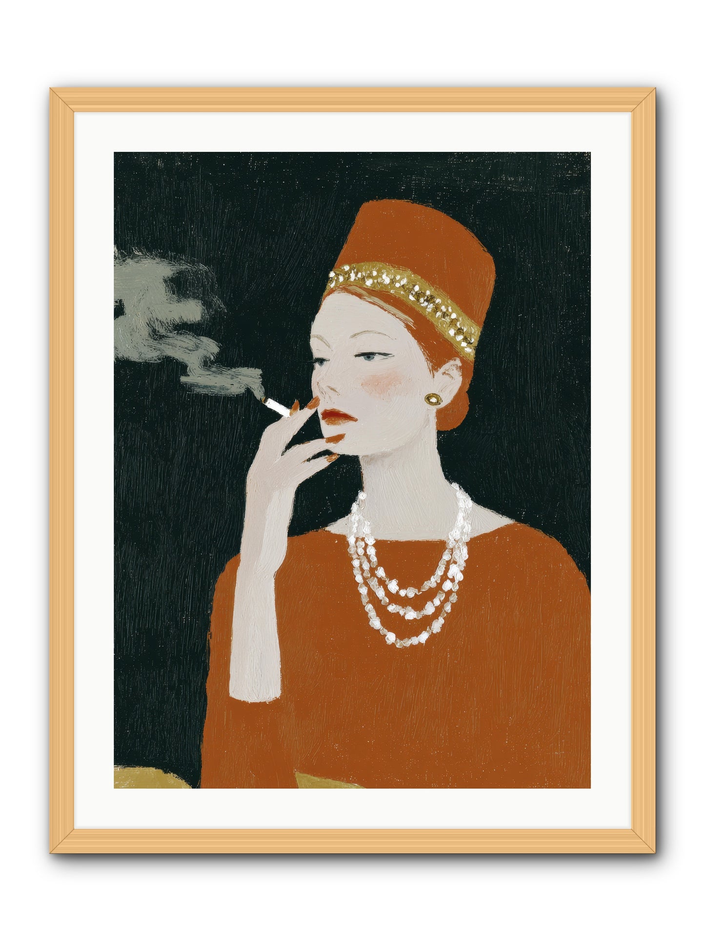 The Abundance She Commanded -- Framed Print - Natural 24x32