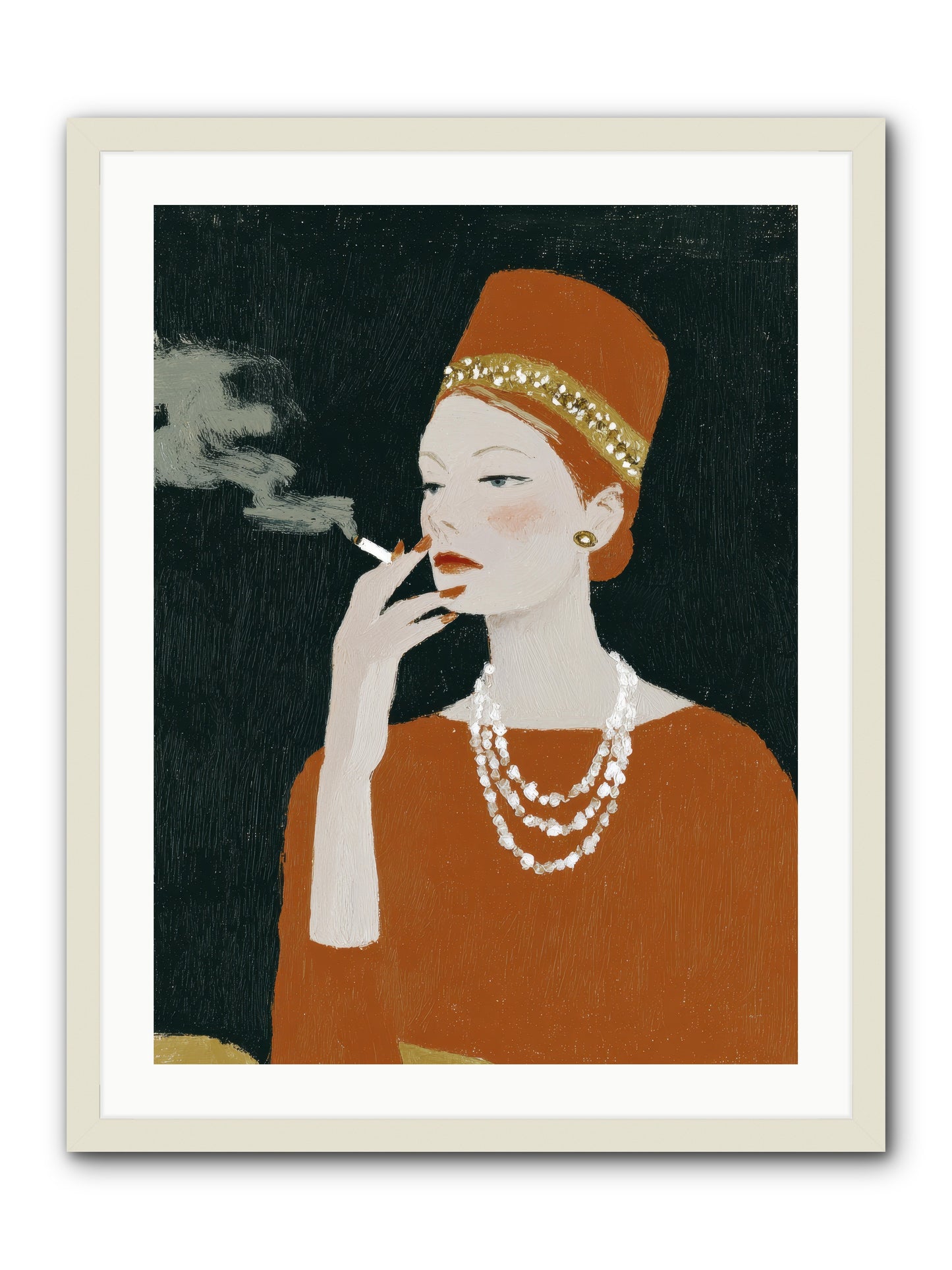 The Abundance She Commanded -- Framed Print - White 24x32