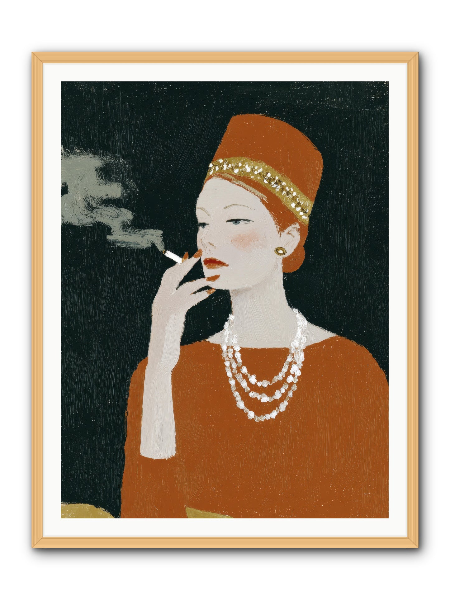 The Abundance She Commanded -- Framed Print - Natural 36x48