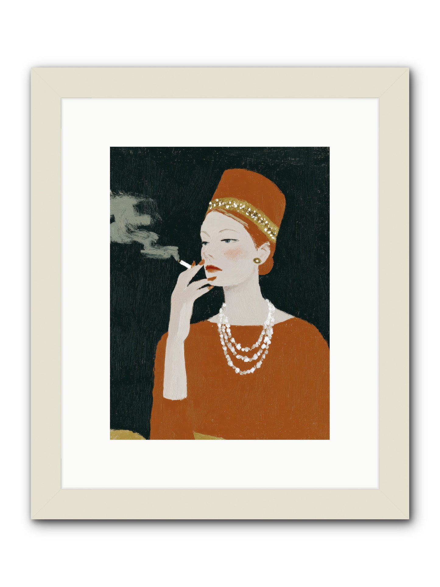 The Abundance She Commanded -- Framed Print - White 9x12