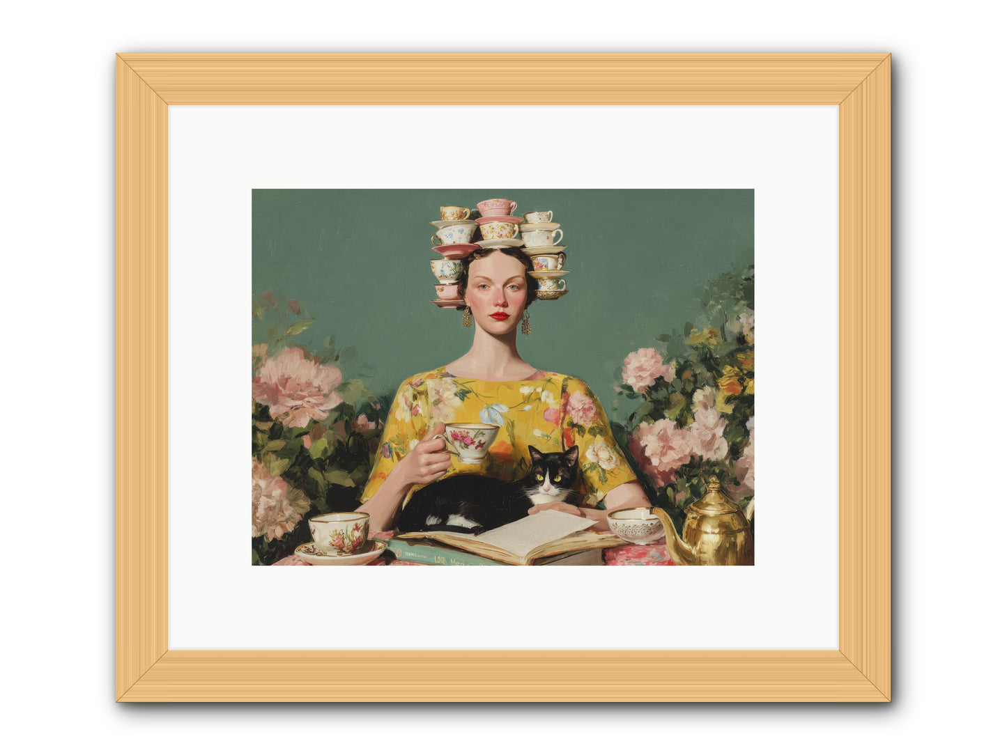 The Afternoon Empire -- Framed Print - Natural 12x9