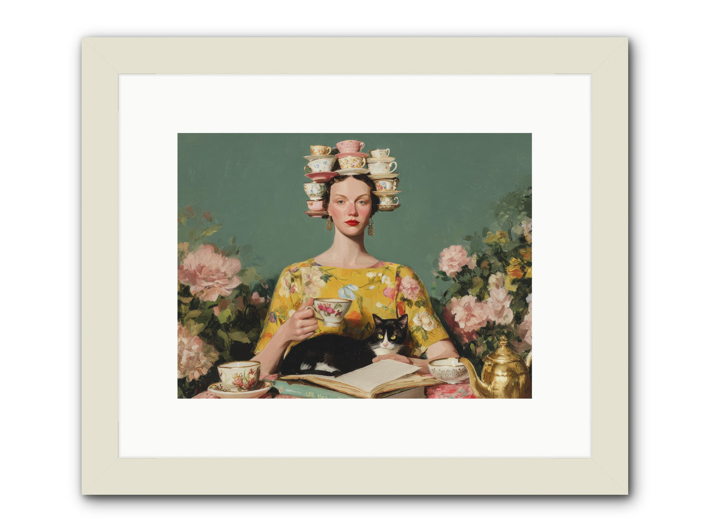 The Afternoon Empire -- Framed Print - White 12x9