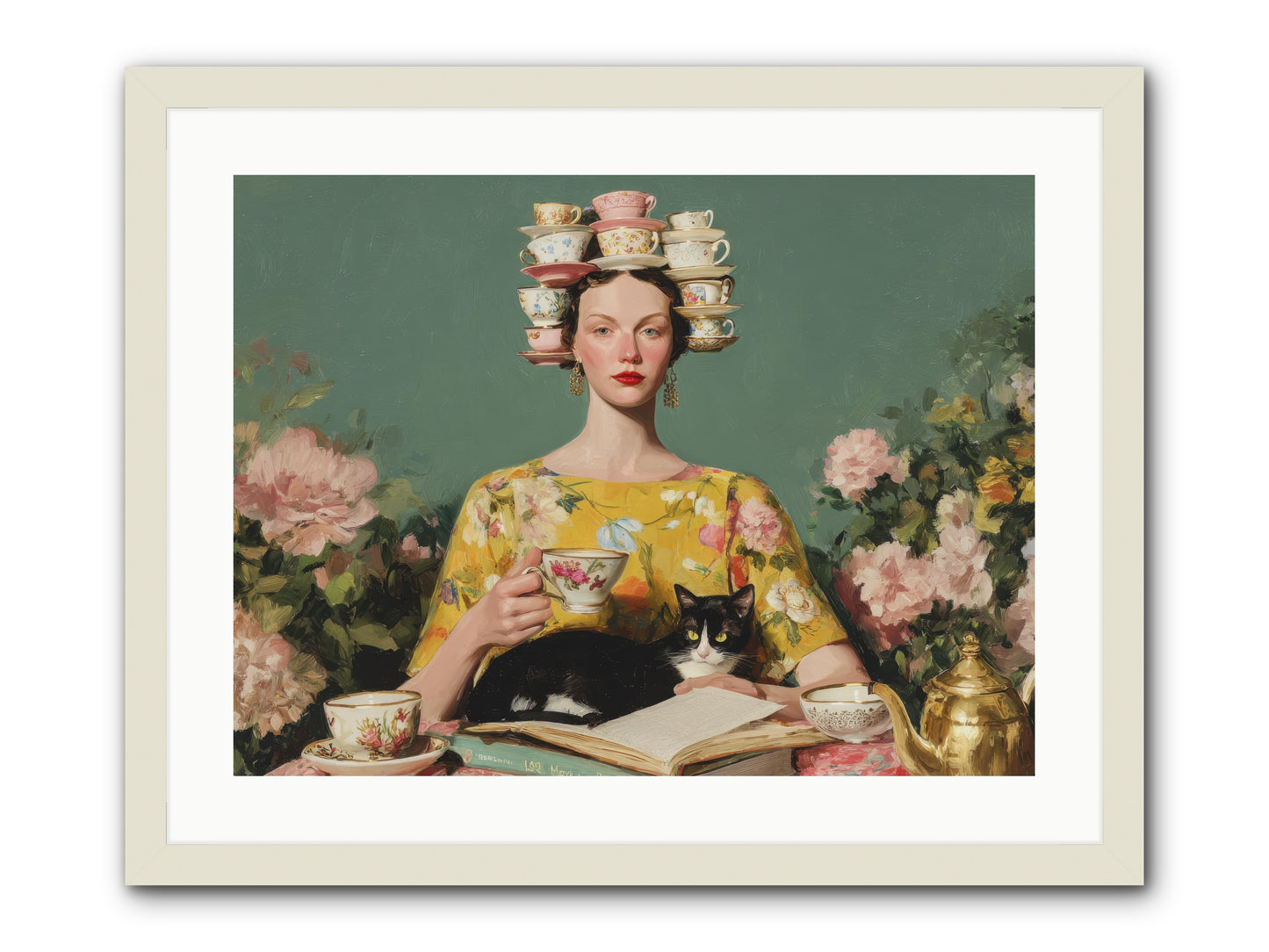 The Afternoon Empire -- Framed Print - White 24x18