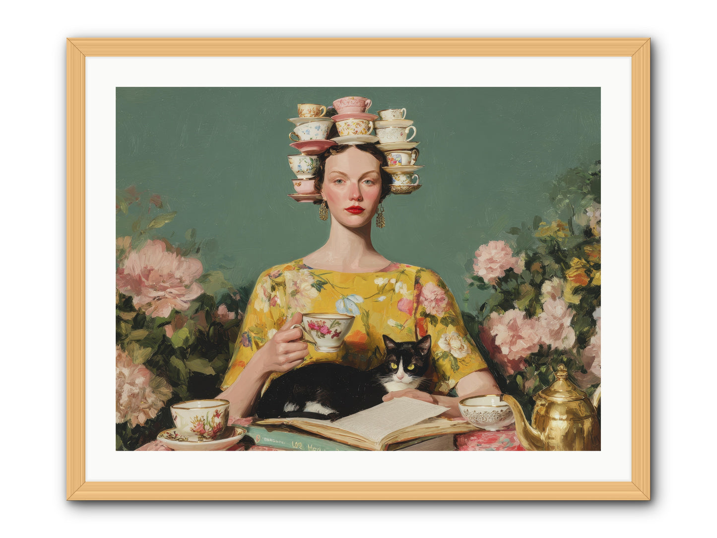 The Afternoon Empire -- Framed Print - Natural 32x24