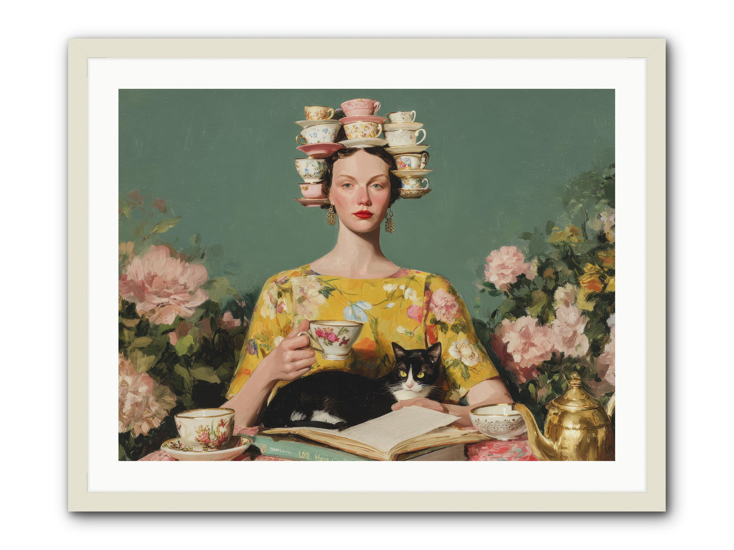 The Afternoon Empire -- Framed Print - White 32x24
