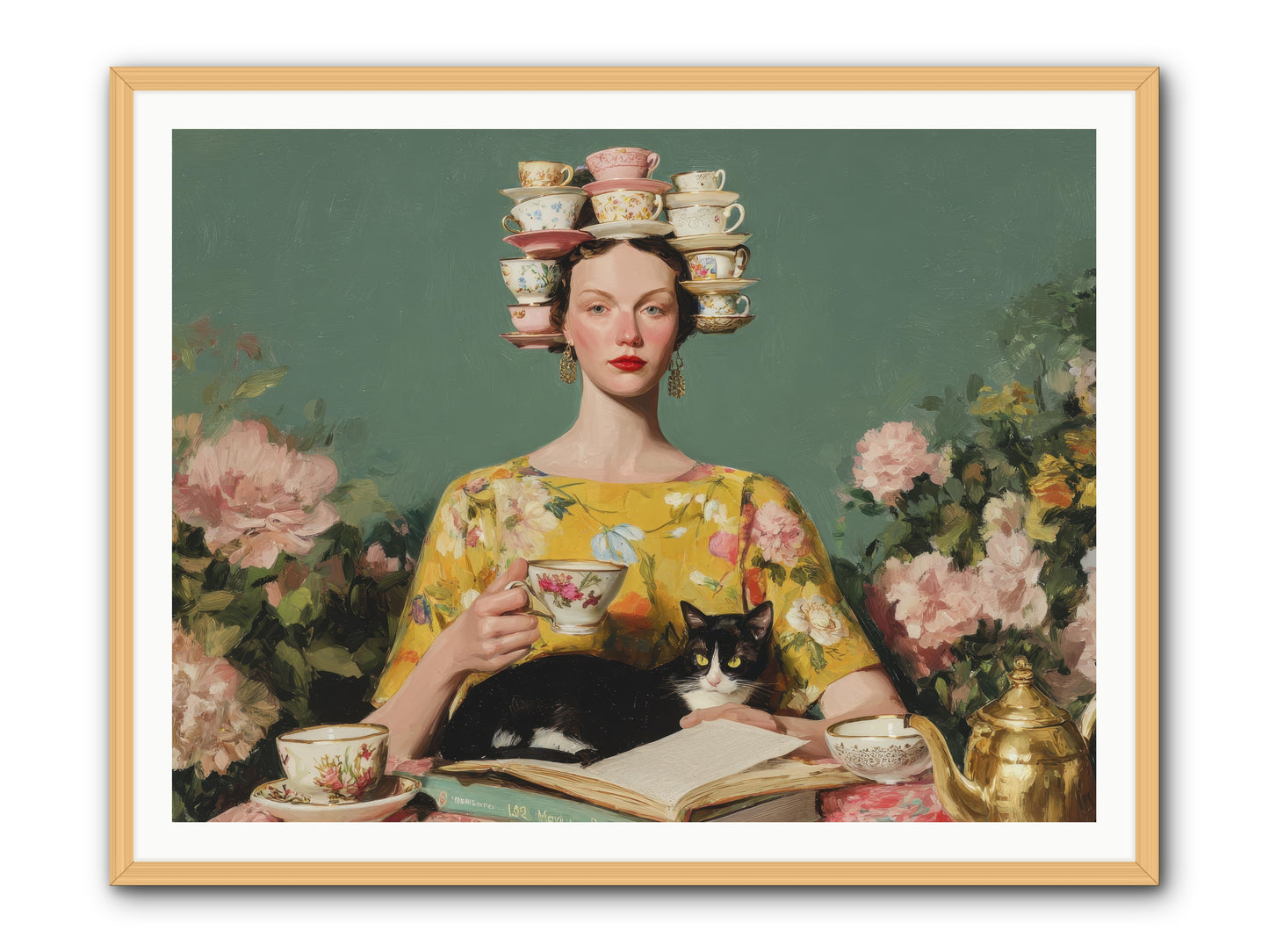 The Afternoon Empire -- Framed Print - Natural 48x36