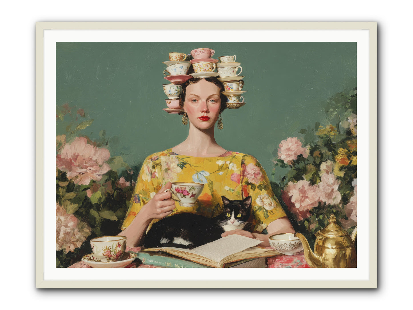 The Afternoon Empire -- Framed Print - White 48x36