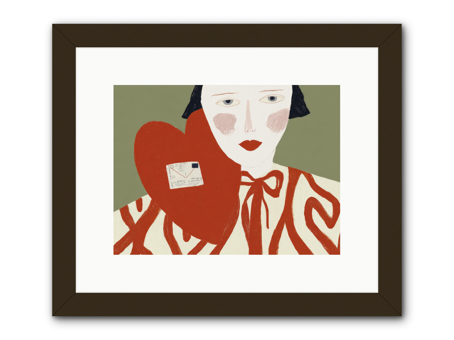 The Afternoon Love Declared Itself -- Framed Print - Black 12x9