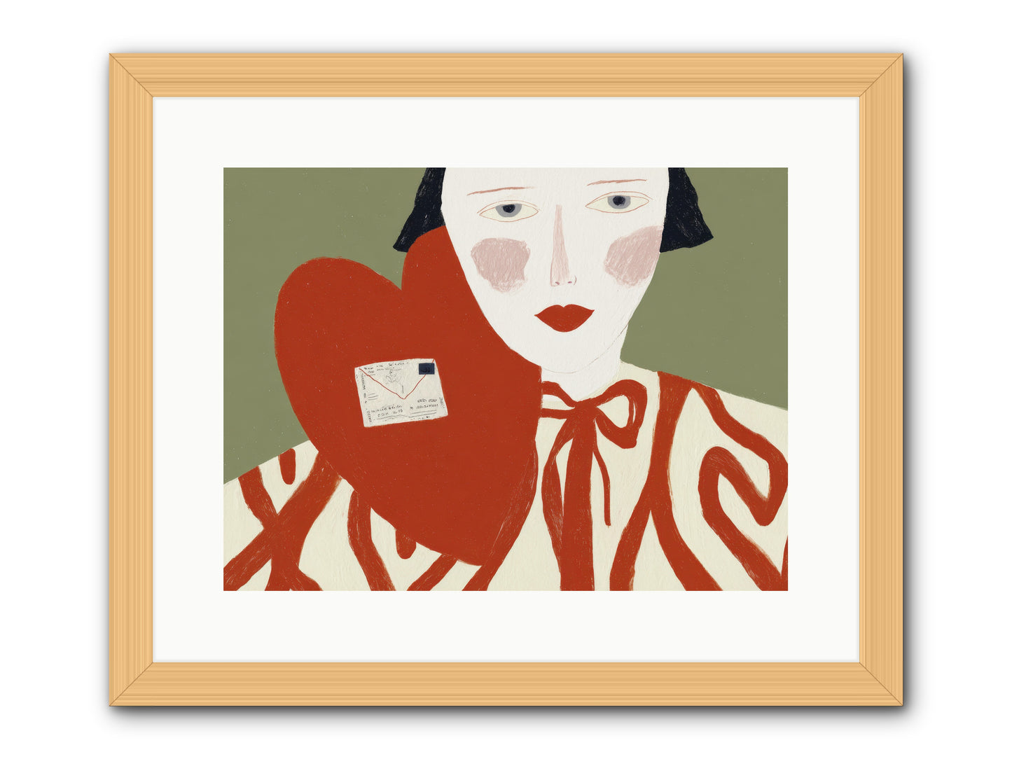 The Afternoon Love Declared Itself -- Framed Print - Natural 16x12