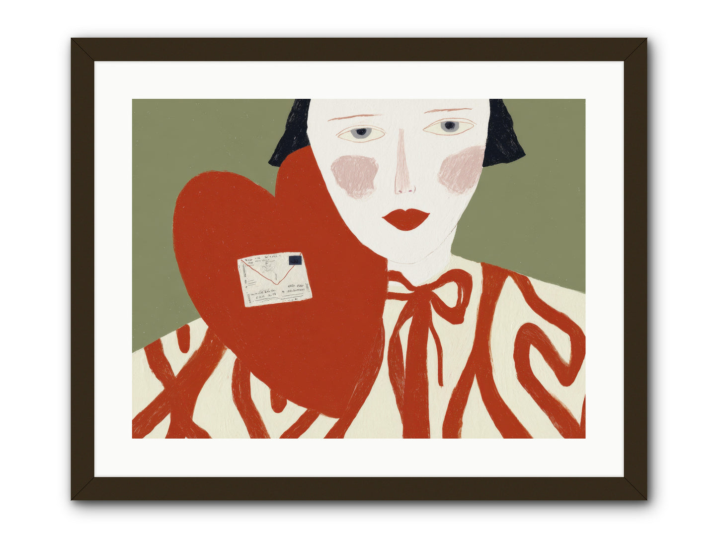 The Afternoon Love Declared Itself -- Framed Print - Black 24x18