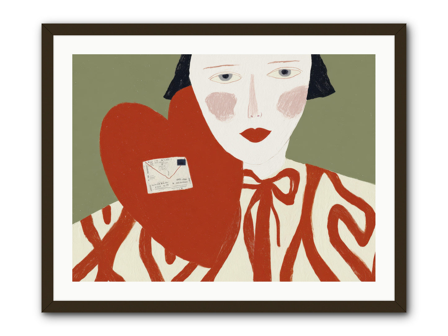 The Afternoon Love Declared Itself -- Framed Print - Black 32x24