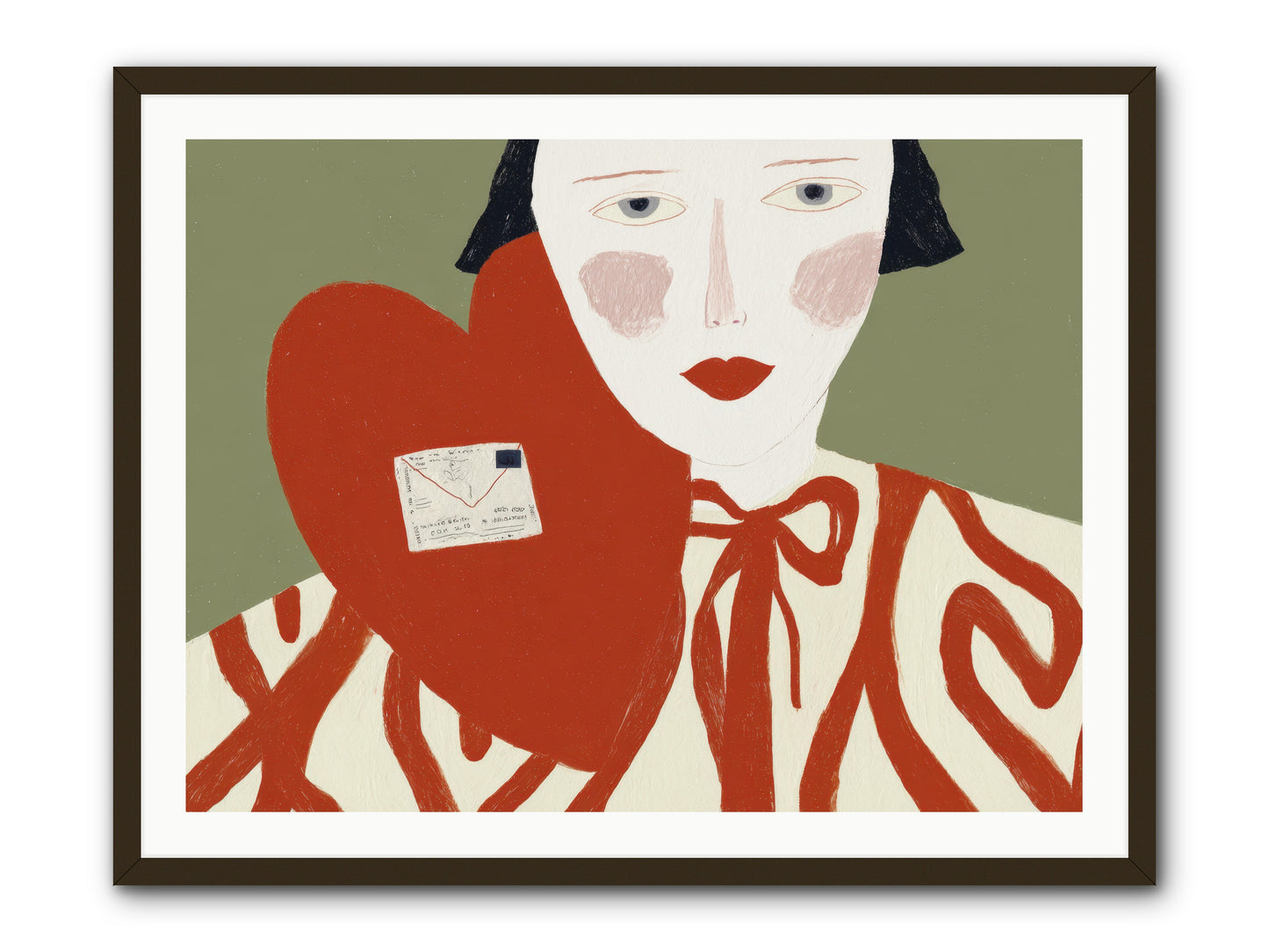 The Afternoon Love Declared Itself -- Framed Print - Black 40x30