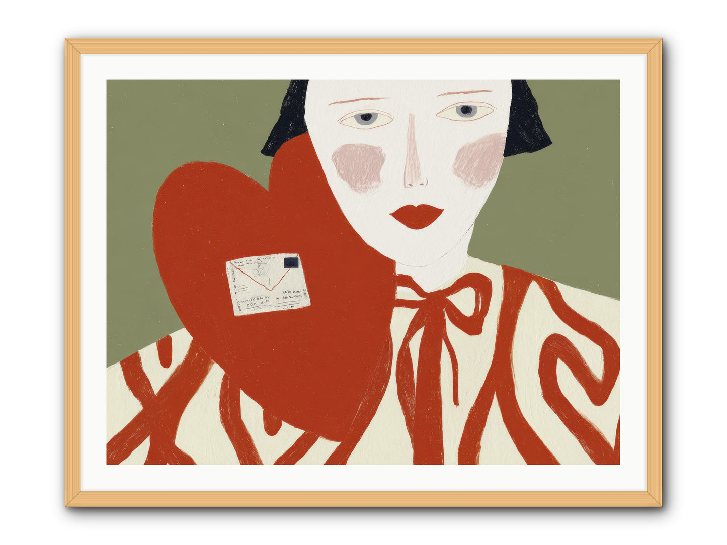 The Afternoon Love Declared Itself -- Framed Print - Natural 40x30