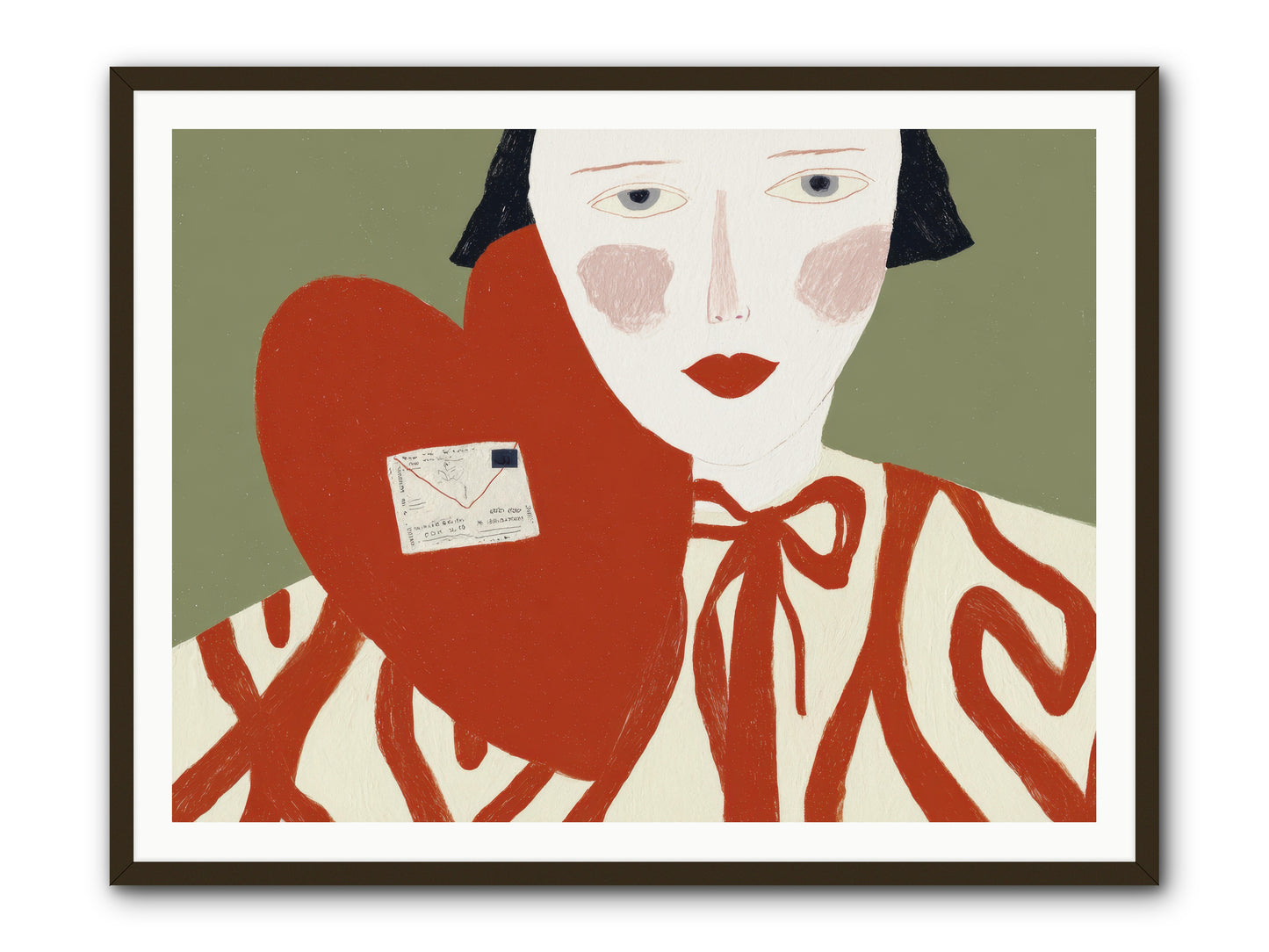 The Afternoon Love Declared Itself -- Framed Print - Black 48x36