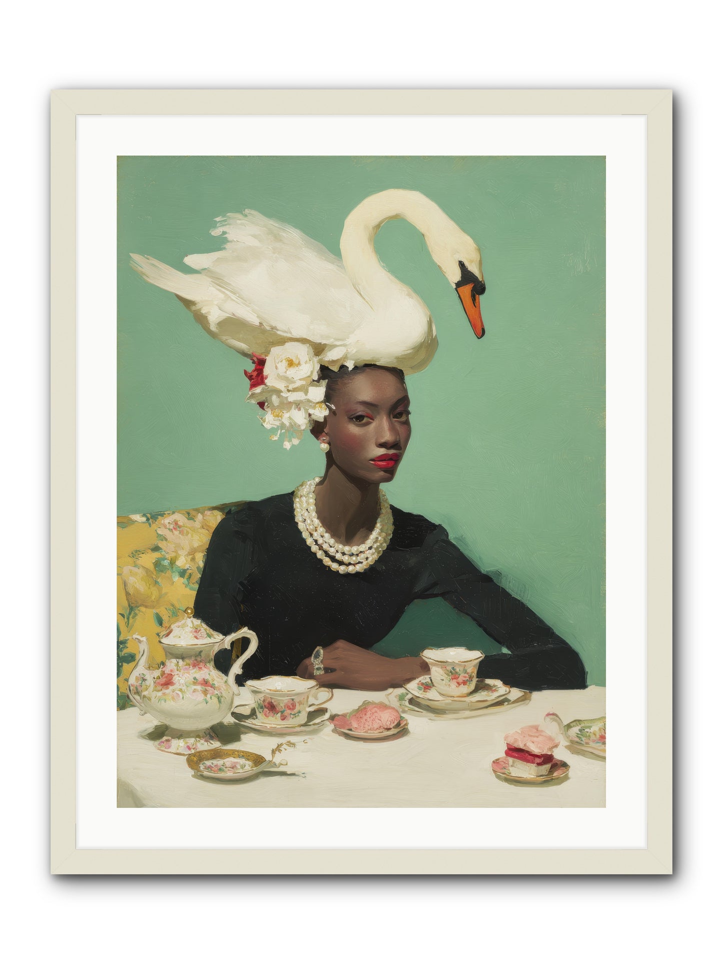 The Afternoon Rebellion -- Framed Print - White 24x32