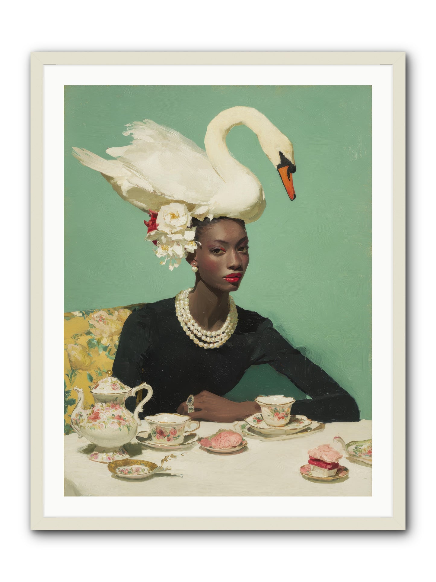 The Afternoon Rebellion -- Framed Print - White 30x40