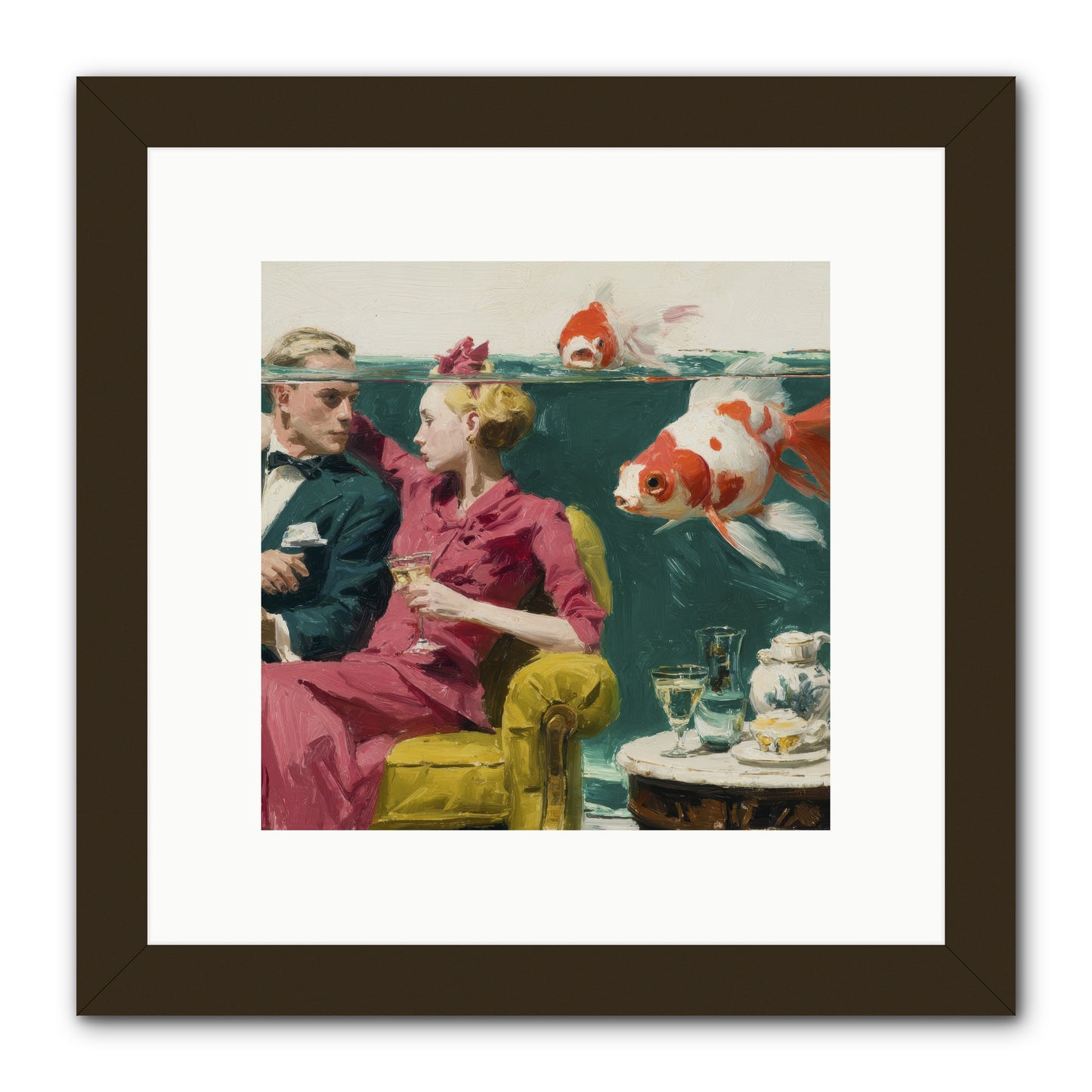 The Afternoon Revision -- Framed Print - Black 10x10