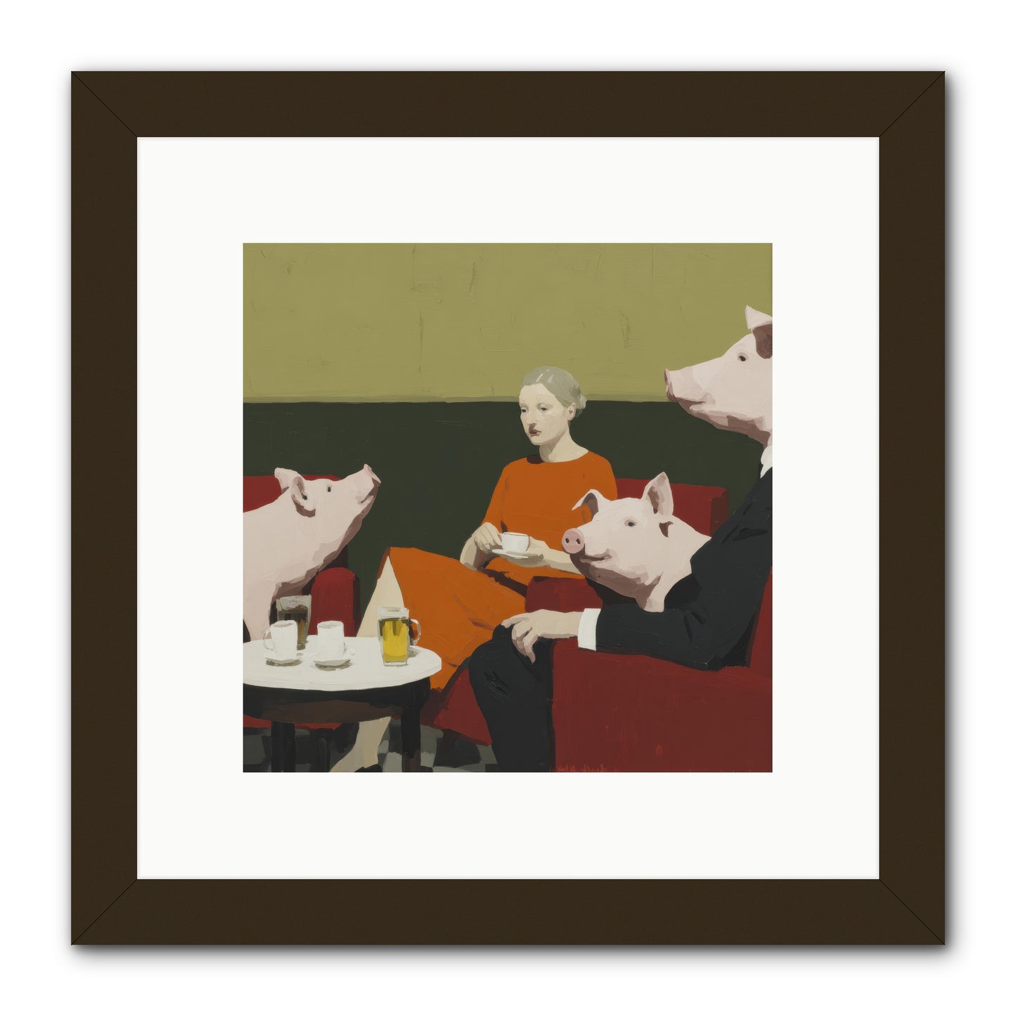 The Afternoon They Understood Everything -- Framed Print - Black 10x10