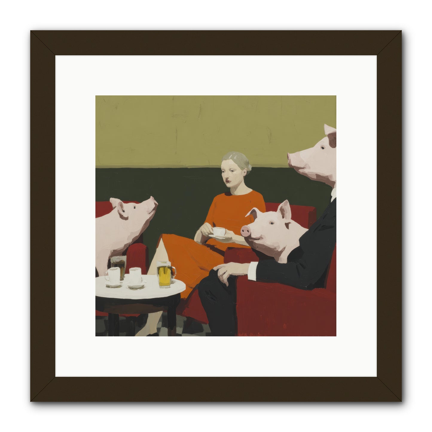 The Afternoon They Understood Everything -- Framed Print - Black 12x12