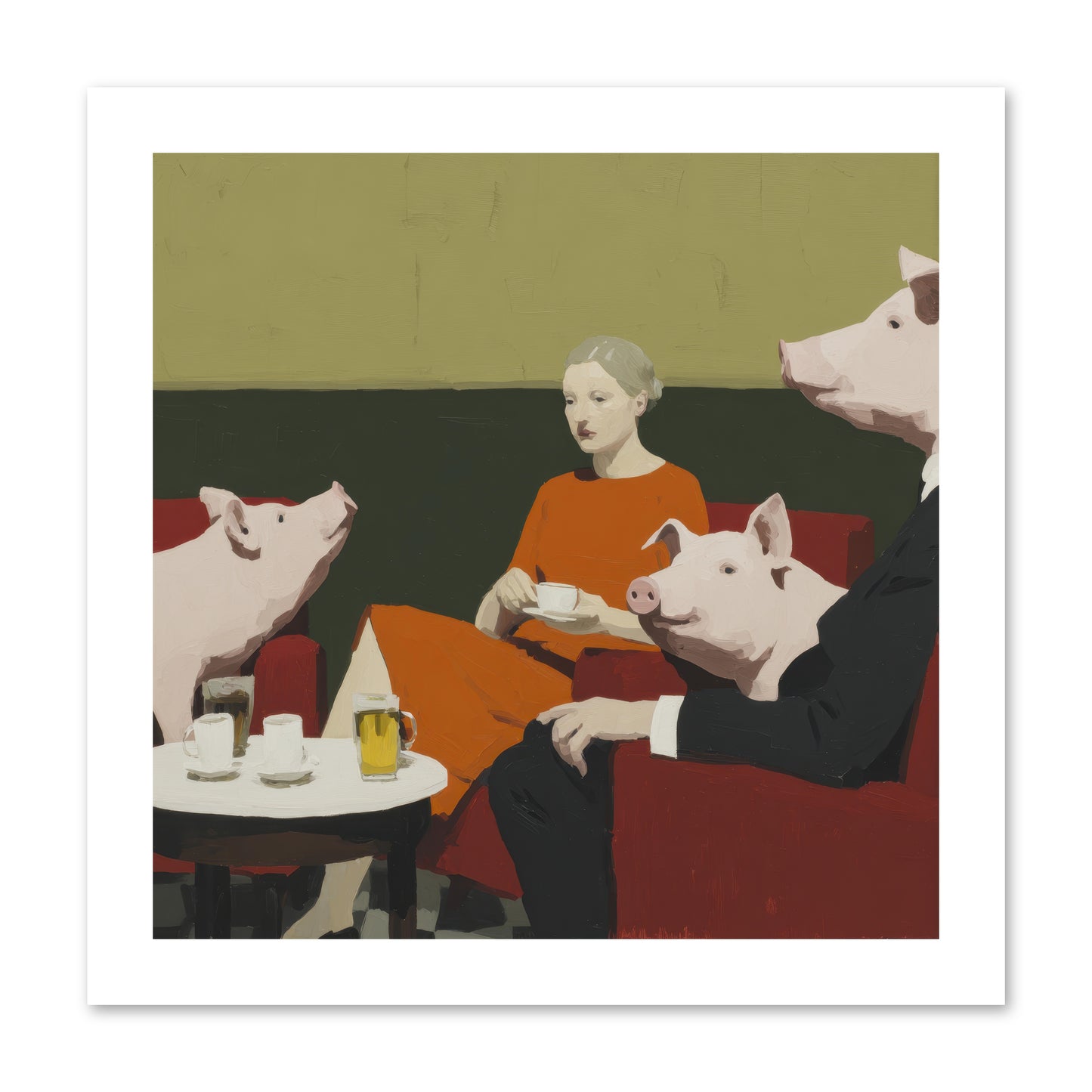 The Afternoon They Understood Everything -- Paper Print 12x12