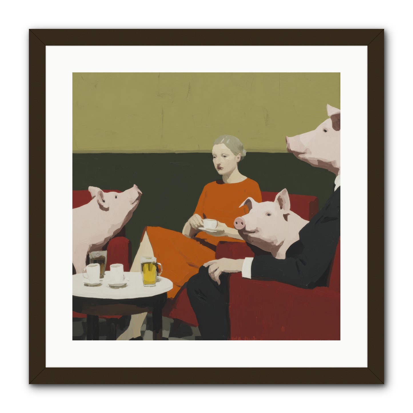 The Afternoon They Understood Everything -- Framed Print - Black 20x20
