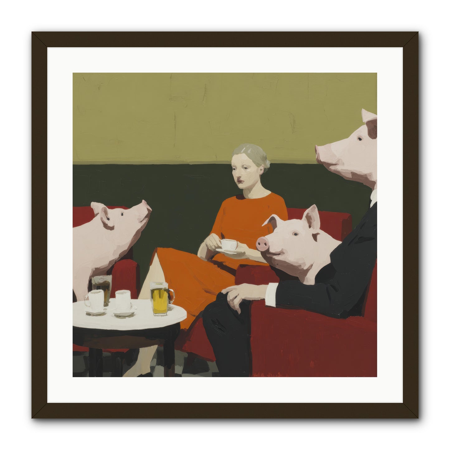 The Afternoon They Understood Everything -- Framed Print - Black 24x24