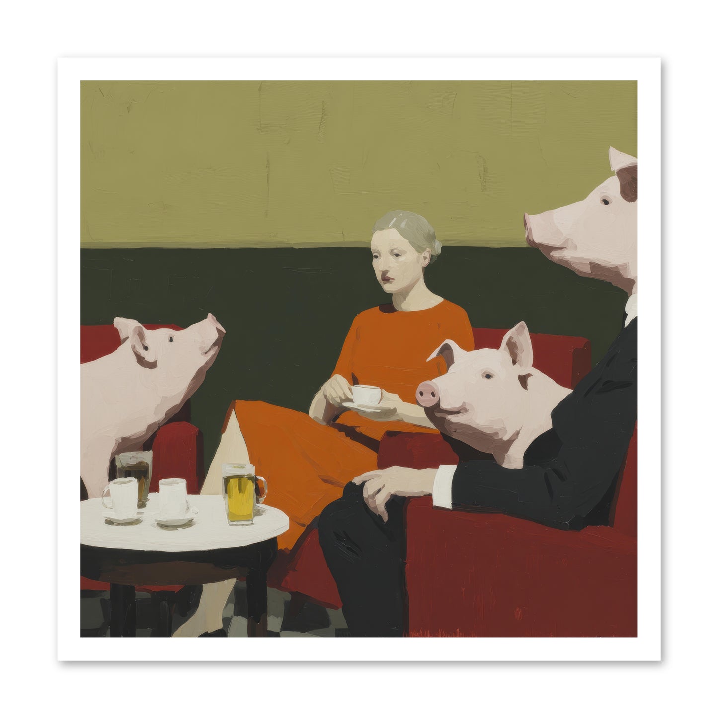 The Afternoon They Understood Everything -- Paper Print 24x24