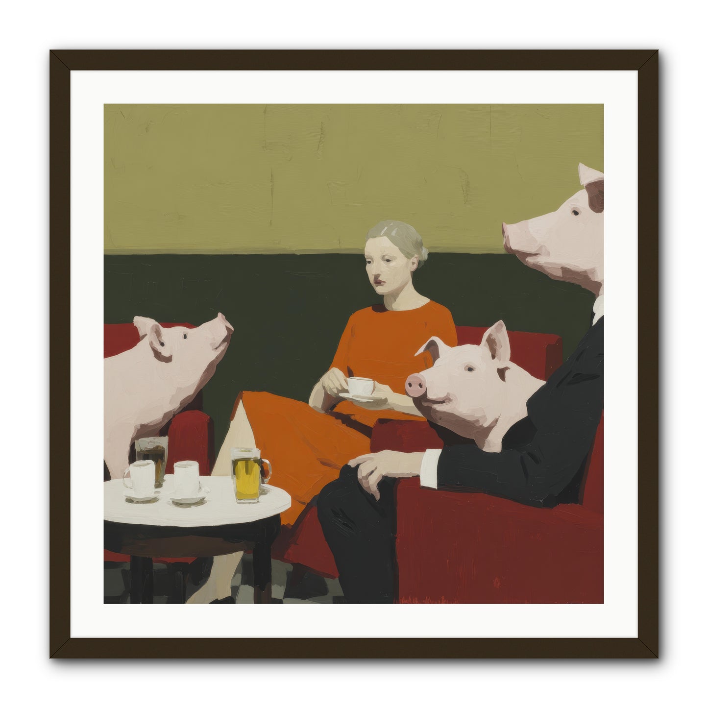 The Afternoon They Understood Everything -- Framed Print - Black 30x30