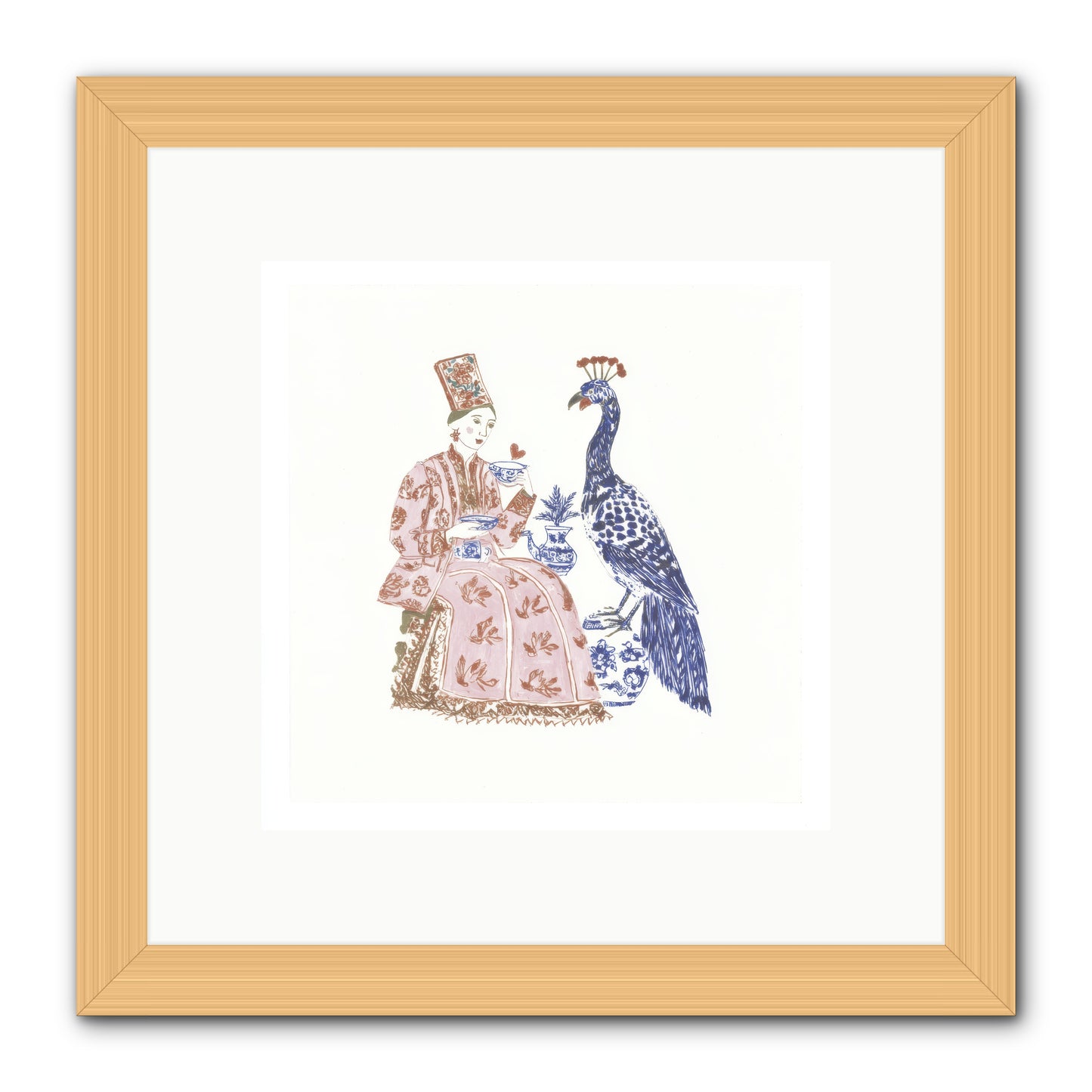 The Alchemist Of Small Feelings -- Framed Print - Natural 10x10
