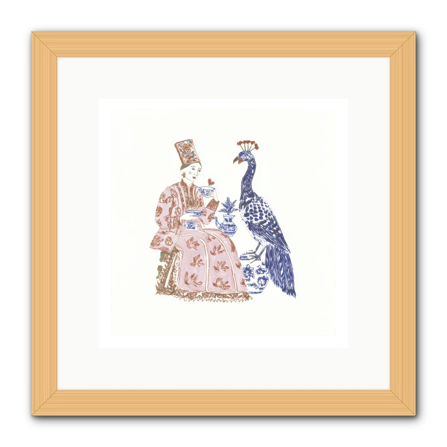 The Alchemist Of Small Feelings -- Framed Print - Natural 12x12