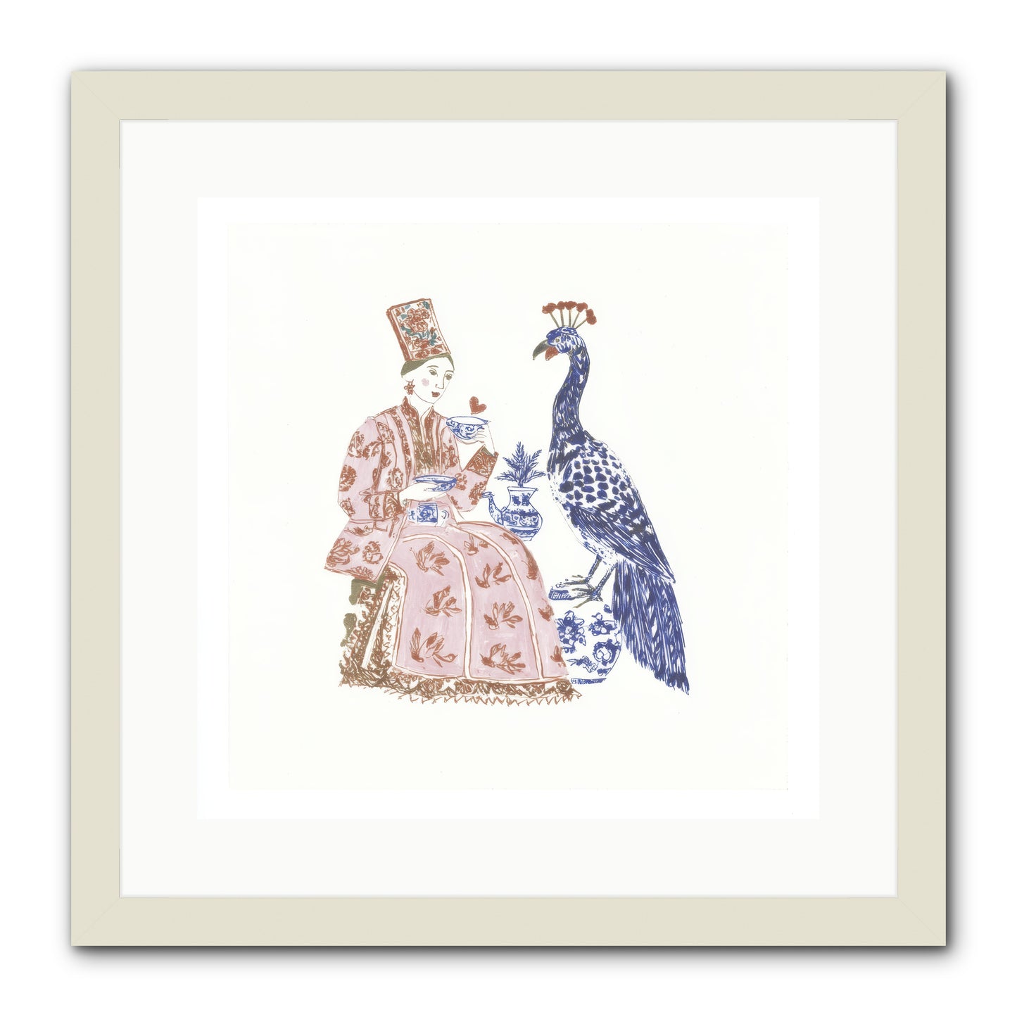 The Alchemist Of Small Feelings -- Framed Print - White 16x16