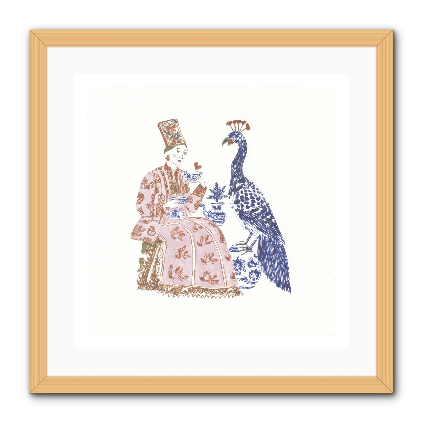 The Alchemist Of Small Feelings -- Framed Print - Natural 20x20