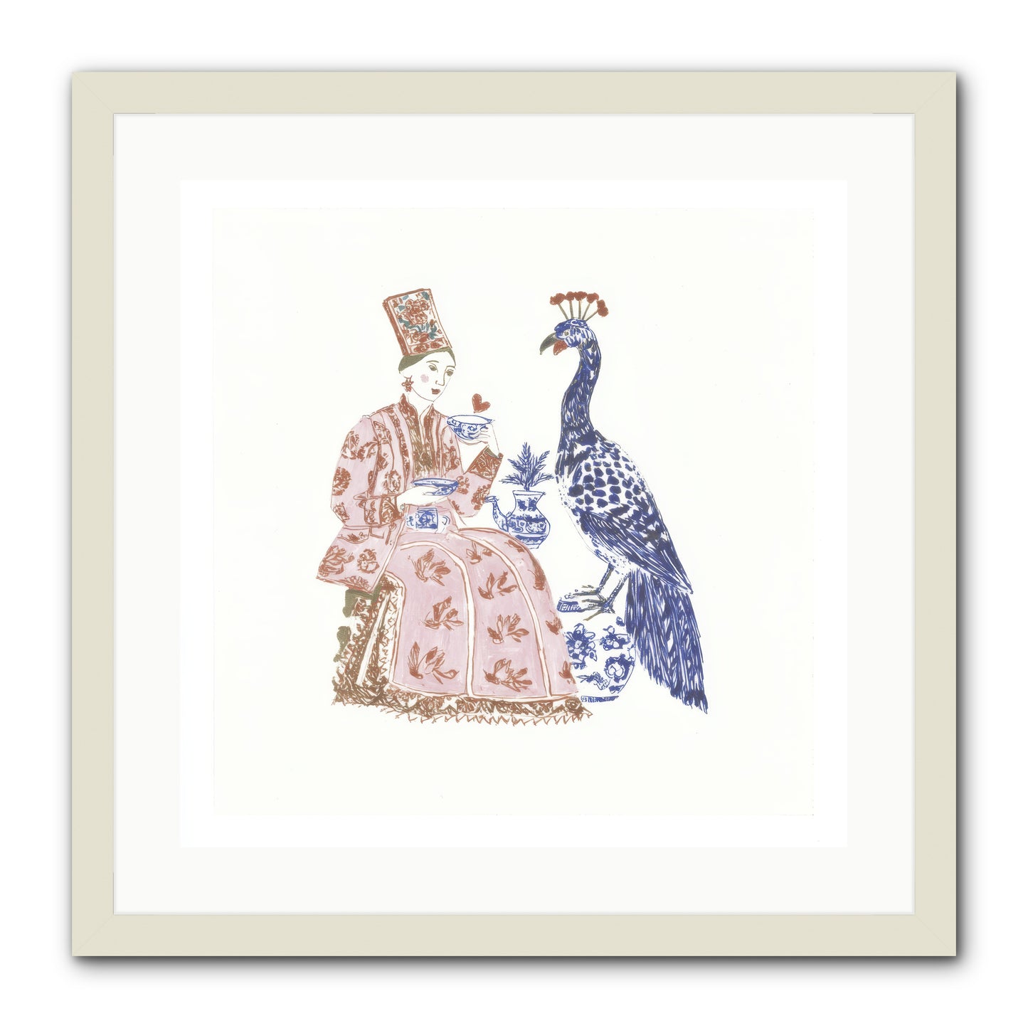 The Alchemist Of Small Feelings -- Framed Print - White 20x20