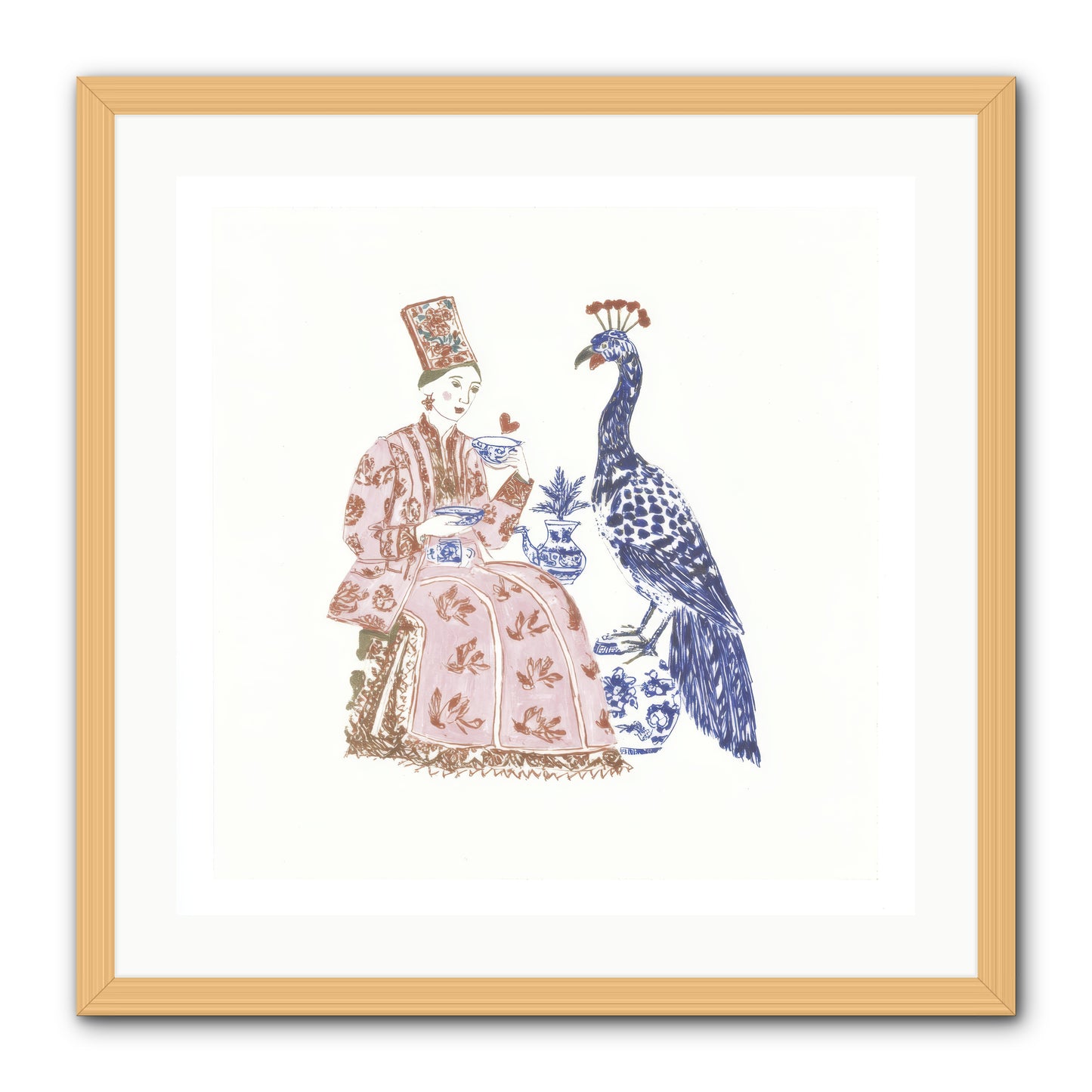 The Alchemist Of Small Feelings -- Framed Print - Natural 24x24