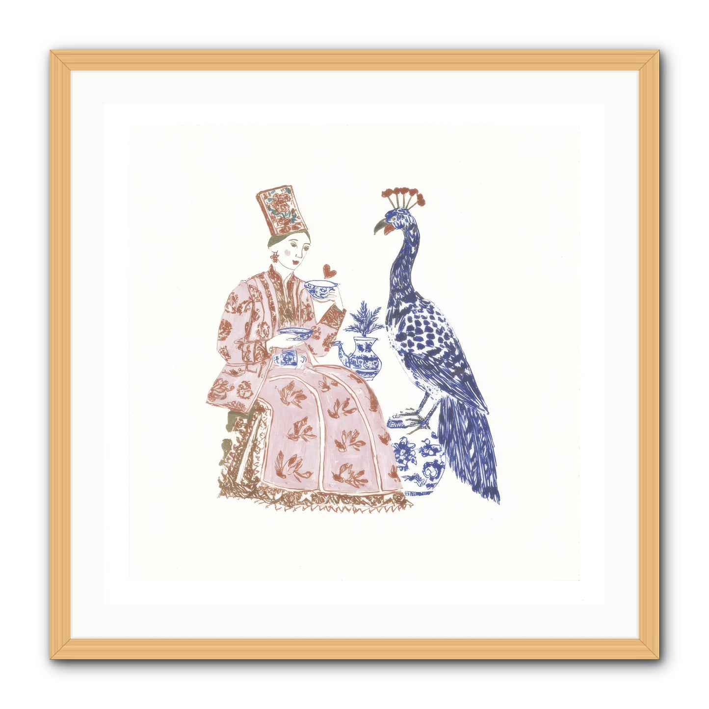 The Alchemist Of Small Feelings -- Framed Print - Natural 30x30