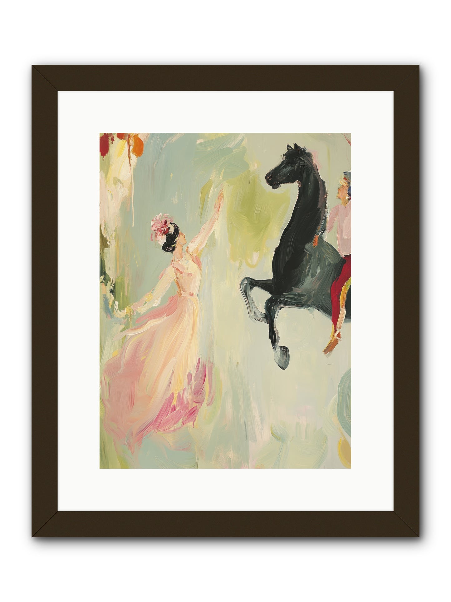 The Answer I Never Asked -- Framed Print - Black 12x16