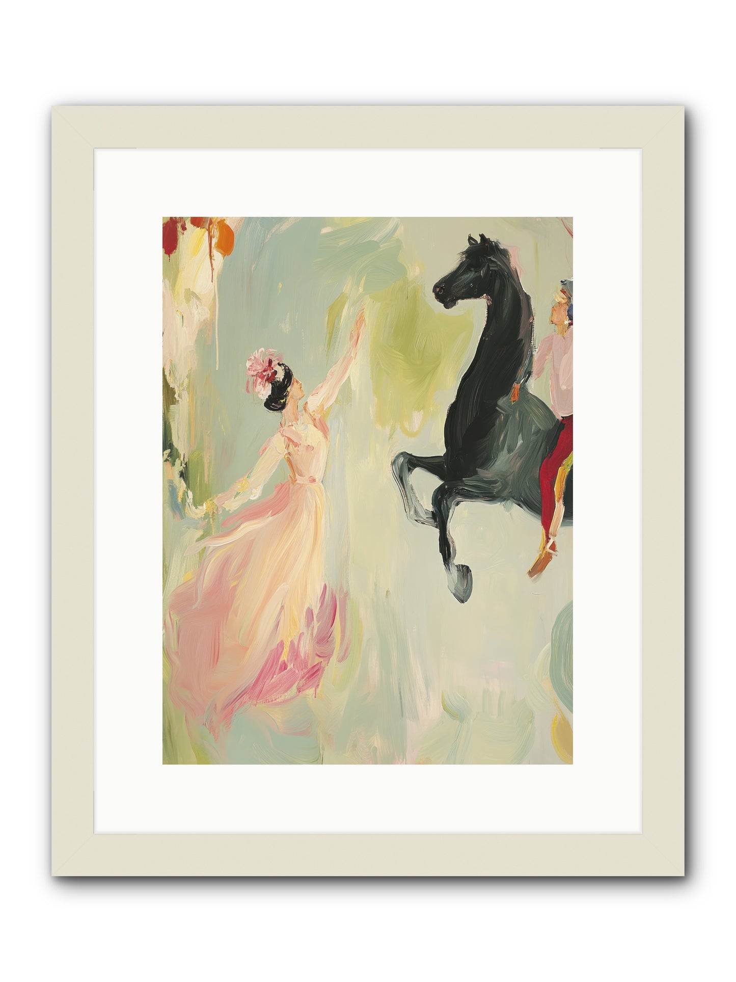 The Answer I Never Asked -- Framed Print - White 12x16