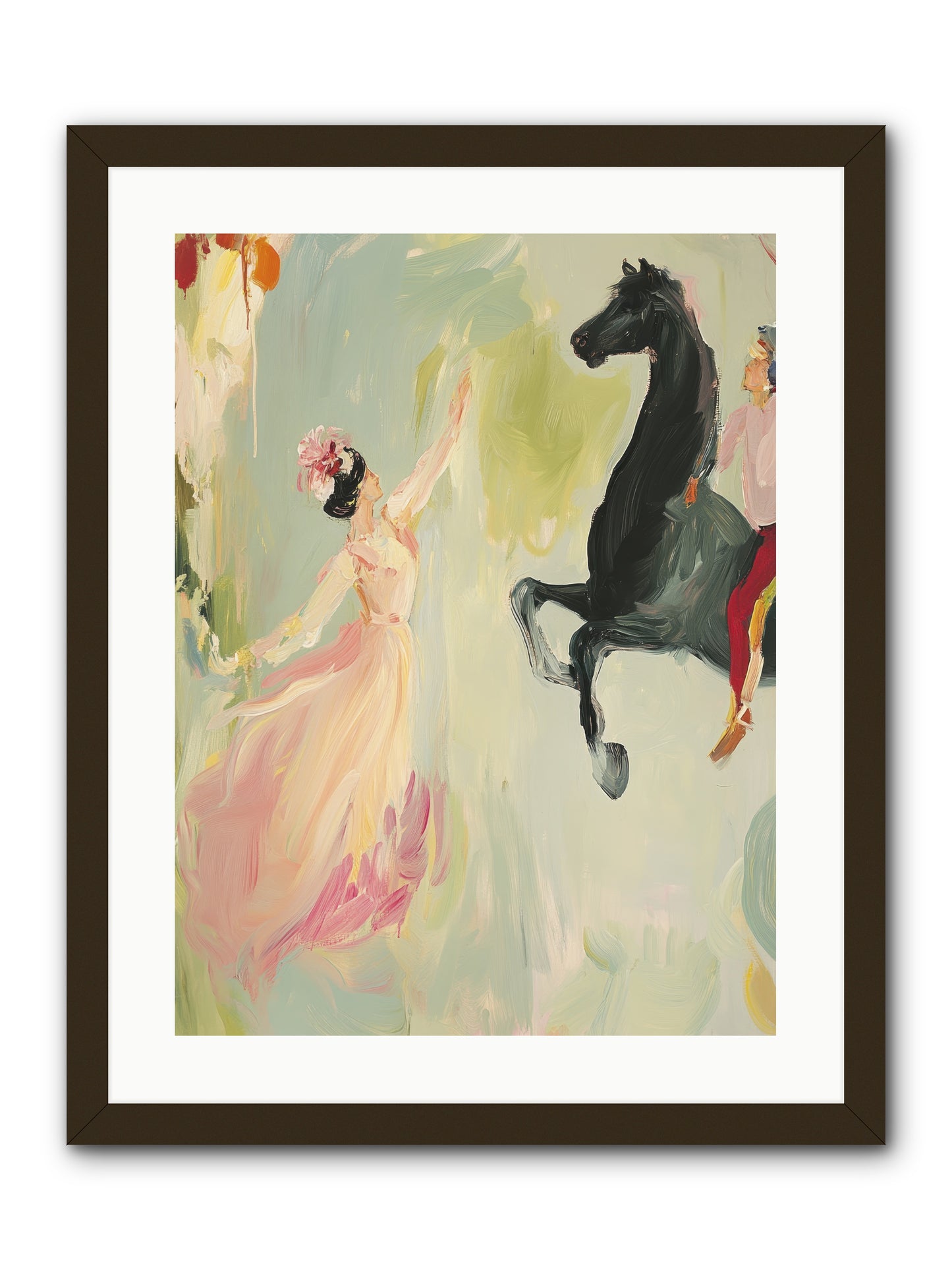 The Answer I Never Asked -- Framed Print - Black 18x24